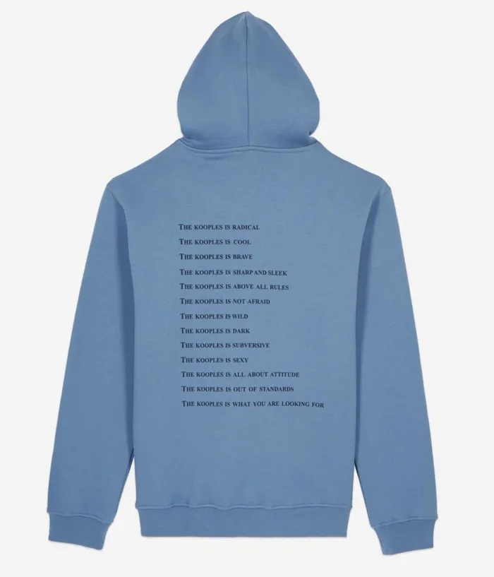 Men Knits and Tees THE KOOPLES Blue What Is Hoodie Men Knits and Tees THE KOOPLES Blue What Is Hoodie