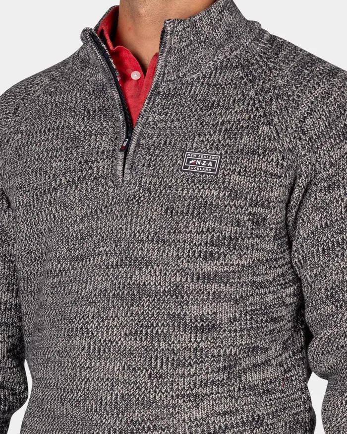 Men Knitwear NZA New Zealand Auckland Navy Cotton Sweater With HalfZip 8211 Winter Navy Men Knitwear NZA New Zealand Auckland Navy Cotton Sweater With HalfZip 8211 Winter Navy