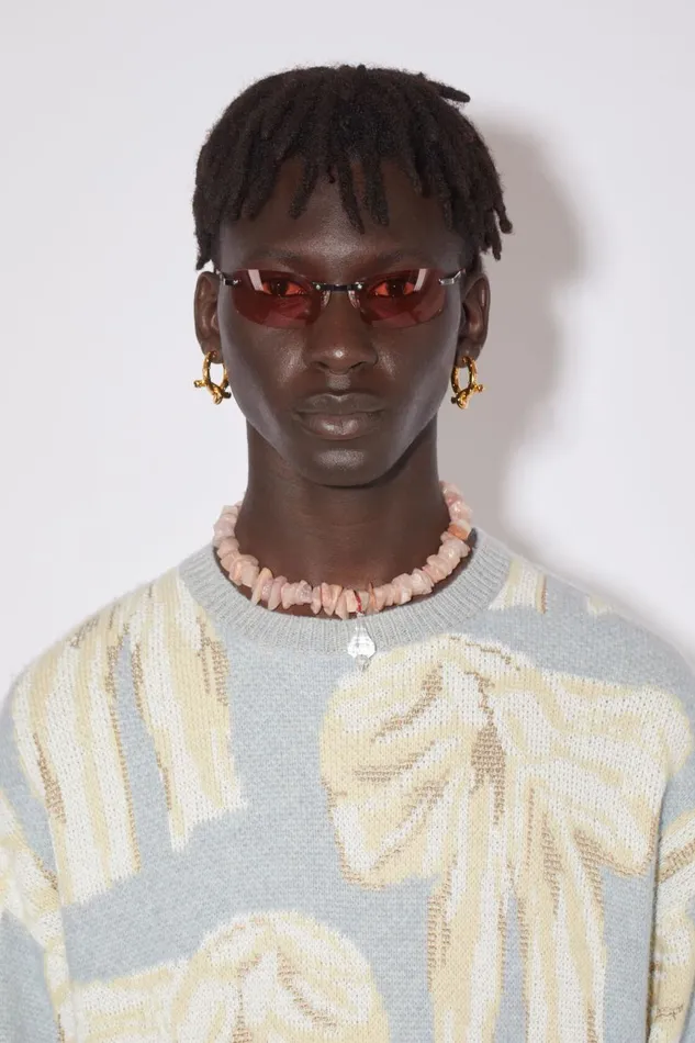 Men Knot Earrings Gold Acne Studios Jewellery