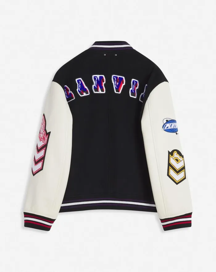 Men Lanvin Coats and Jackets Lanvin X Future Varsity Jacket Black Men Lanvin Coats and Jackets Lanvin X Future Varsity Jacket Black