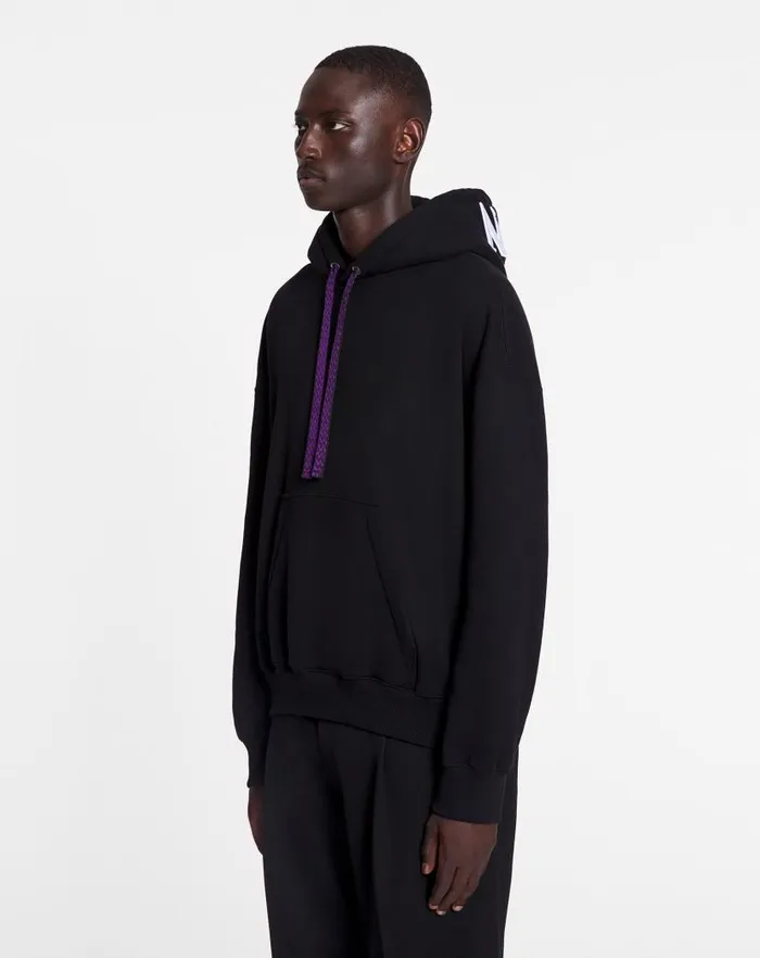 Men Lanvin Knitwear and Sweatshirts Lanvin X Future Unisex Oversized Curb Laces Black Men Lanvin Knitwear and Sweatshirts Lanvin X Future Unisex Oversized Curb Laces Black