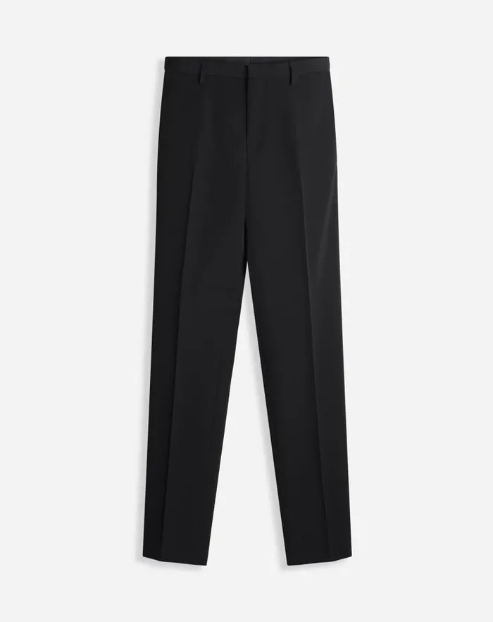 Men Lanvin Pants and Shorts Cigarette Trousers With Satin Side Bands Black