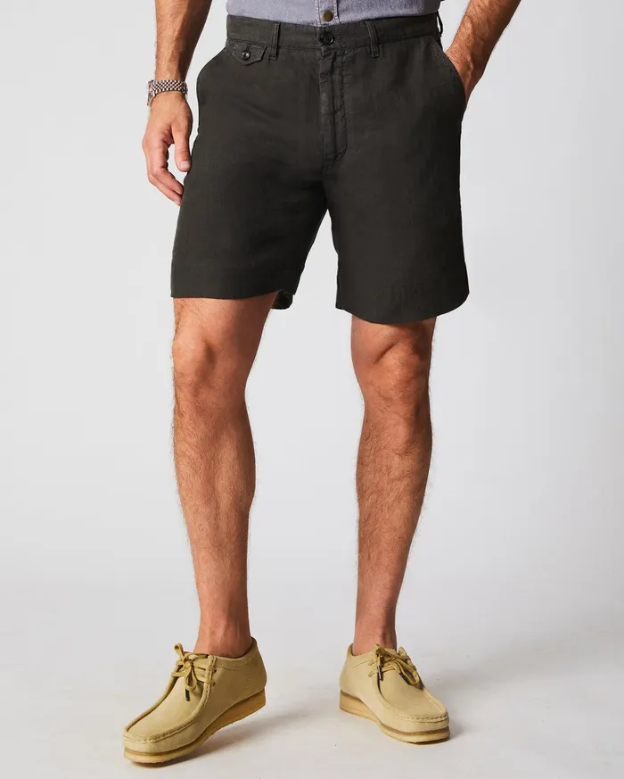 Men Linen Moore Short Steel Grey Billy Reid Bottoms