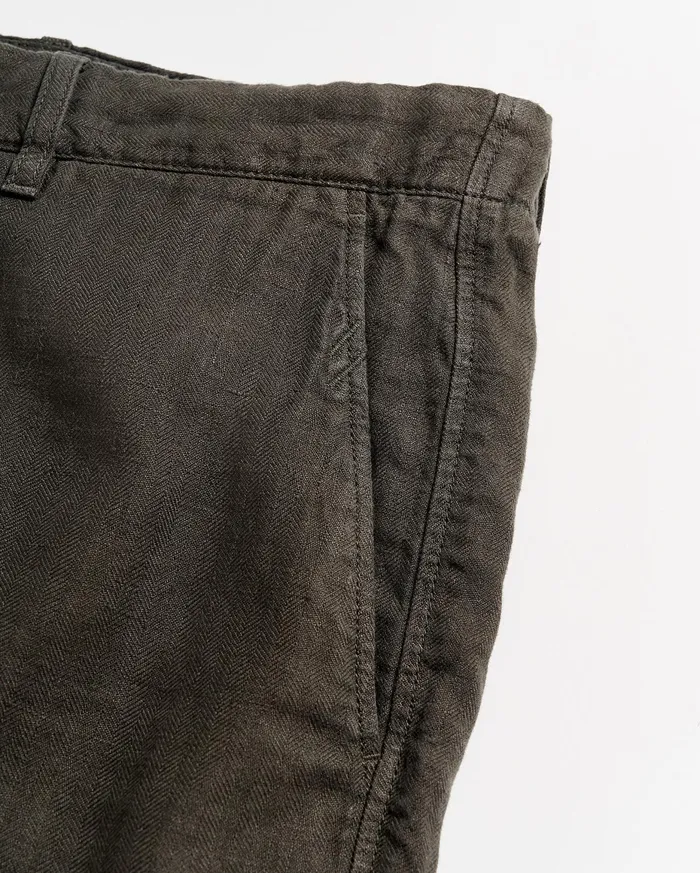 Men Linen Moore Short Steel Grey Billy Reid Bottoms