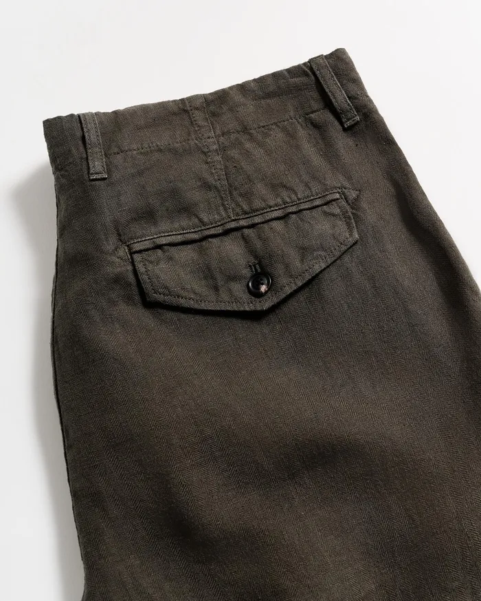 Men Linen Moore Short Steel Grey Billy Reid Bottoms