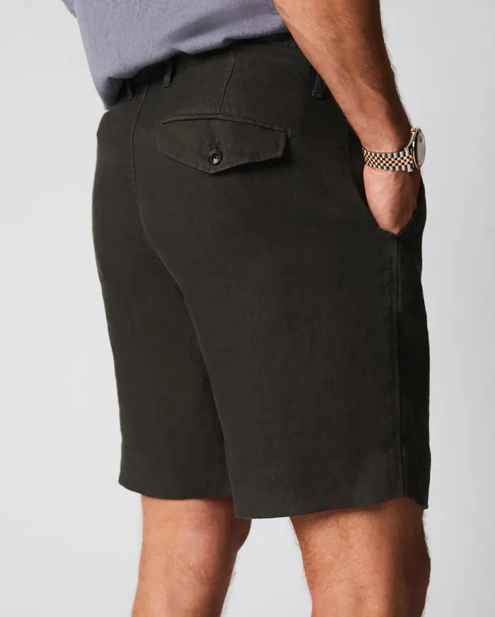 Men Linen Moore Short Steel Grey Billy Reid Bottoms