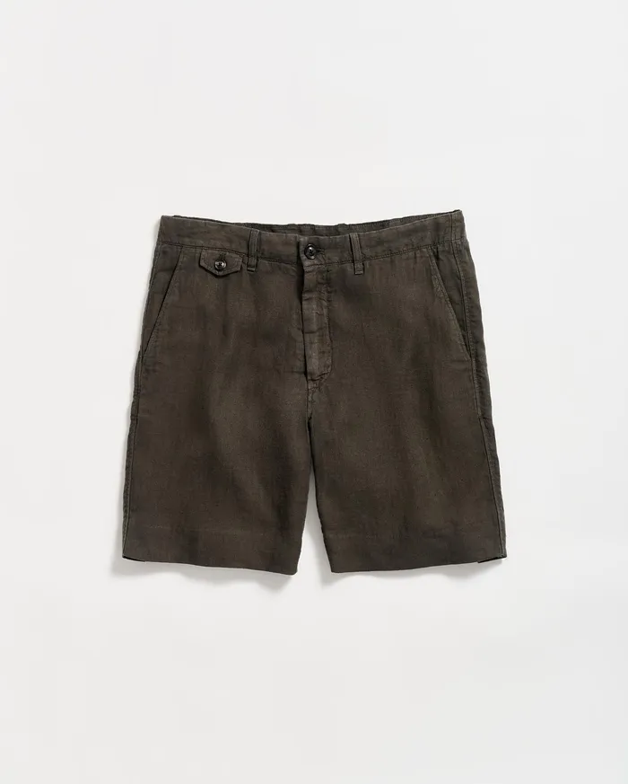 Men Linen Moore Short Steel Grey Billy Reid Bottoms