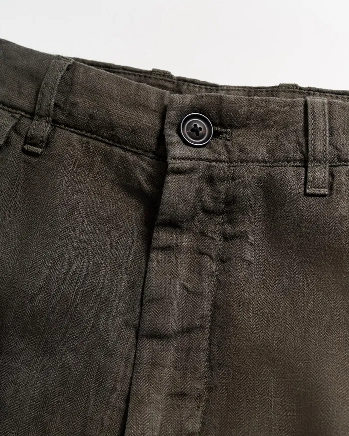 Men Linen Moore Short Steel Grey Billy Reid Bottoms
