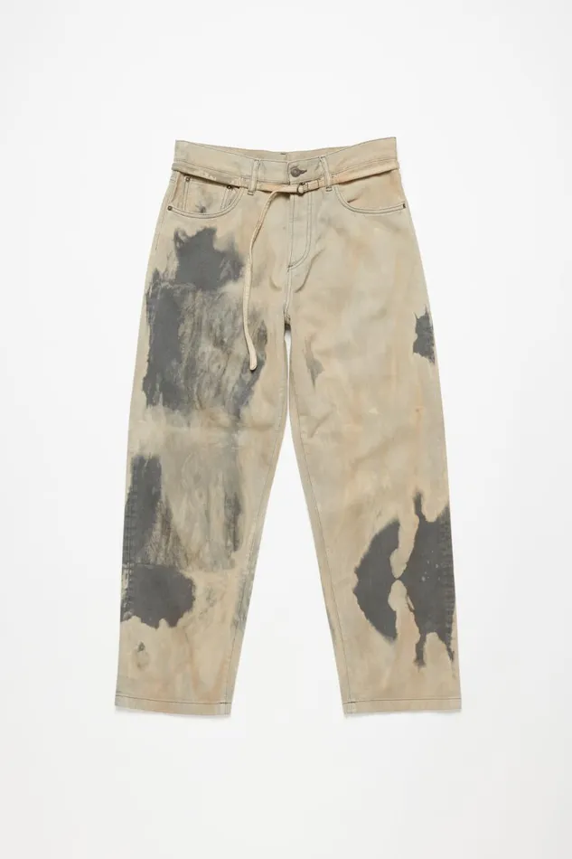 Men Loose Fit Jeans 8211 1991 Toj Beigeblack Acne Studios Jeans
