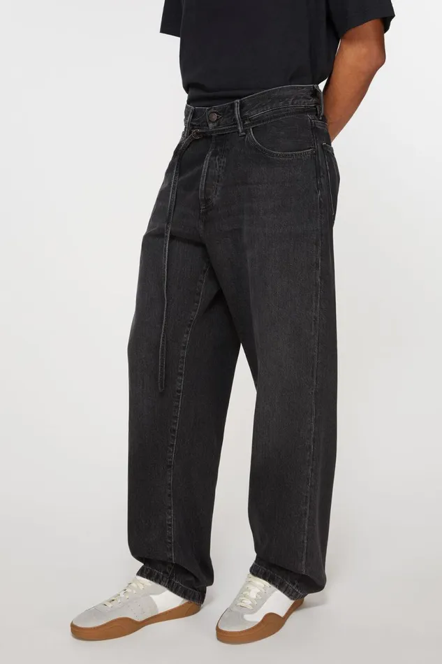 Men Loose Fit Jeans 8211 1991 Toj Black Acne Studios Jeans