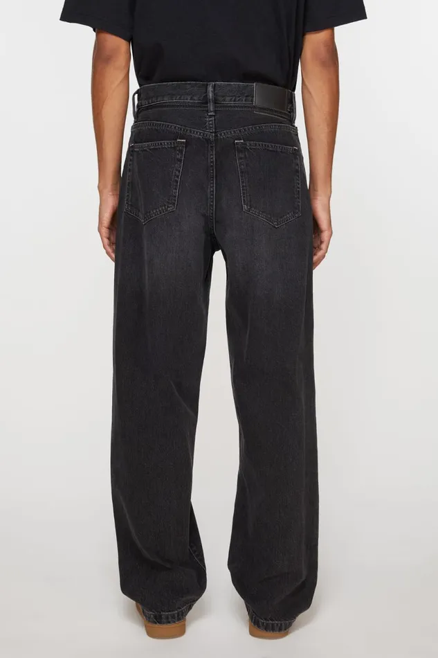 Men Loose Fit Jeans 8211 1991 Toj Black Acne Studios Jeans