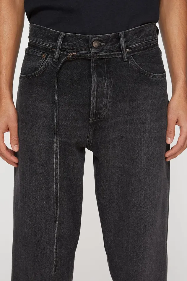 Men Loose Fit Jeans 8211 1991 Toj Black Acne Studios Jeans