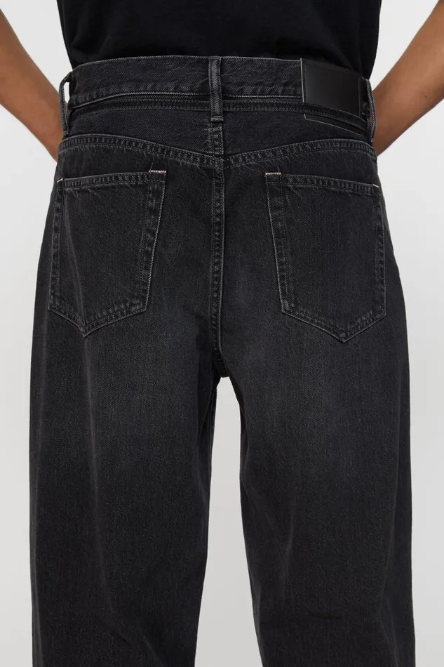 Men Loose Fit Jeans 8211 1991 Toj Black Acne Studios Jeans