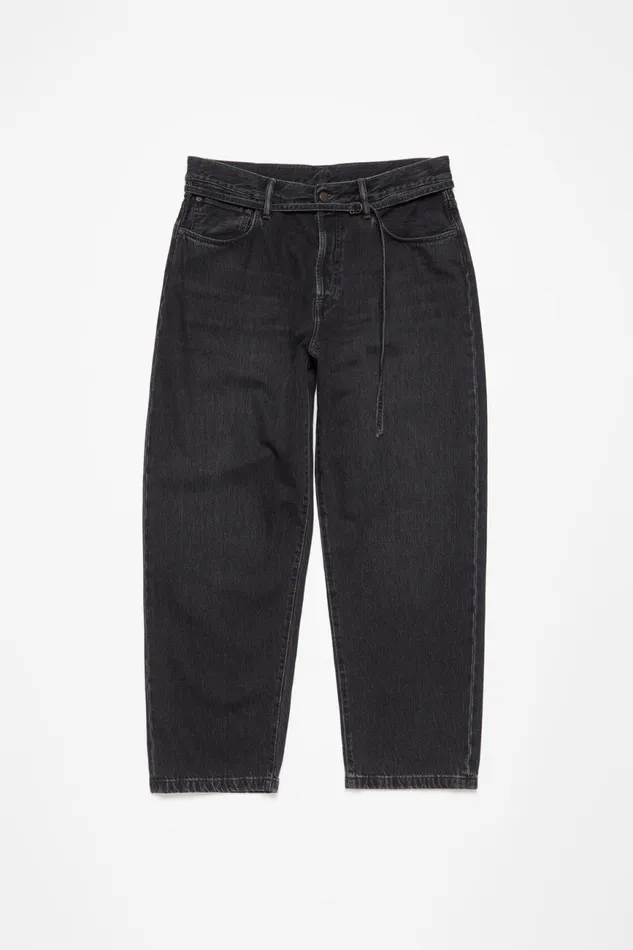 Men Loose Fit Jeans 8211 1991 Toj Black Acne Studios Jeans