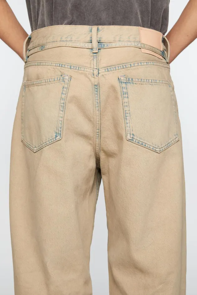 Men Loose Fit Jeans 8211 1991 Toj Light Sand Acne Studios Jeans