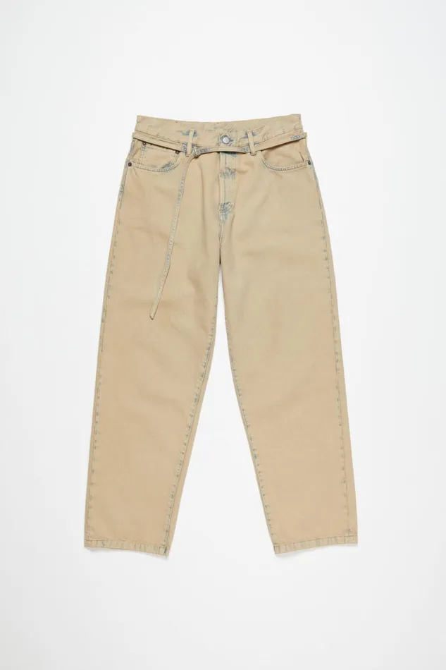 Men Loose Fit Jeans 8211 1991 Toj Light Sand Acne Studios Jeans