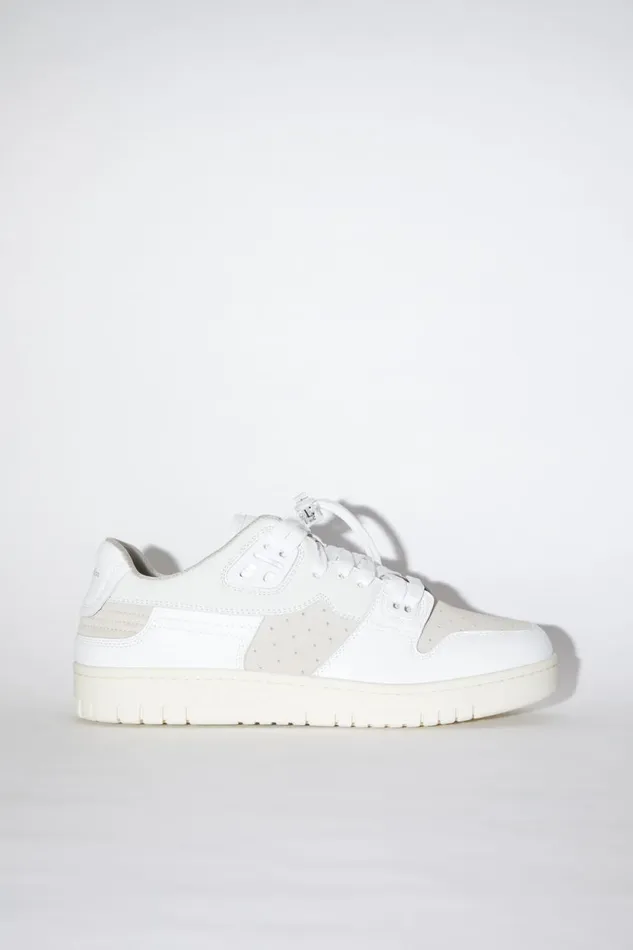 Men Low Top Leather Sneakers Whiteoff White Acne Studios Shoes