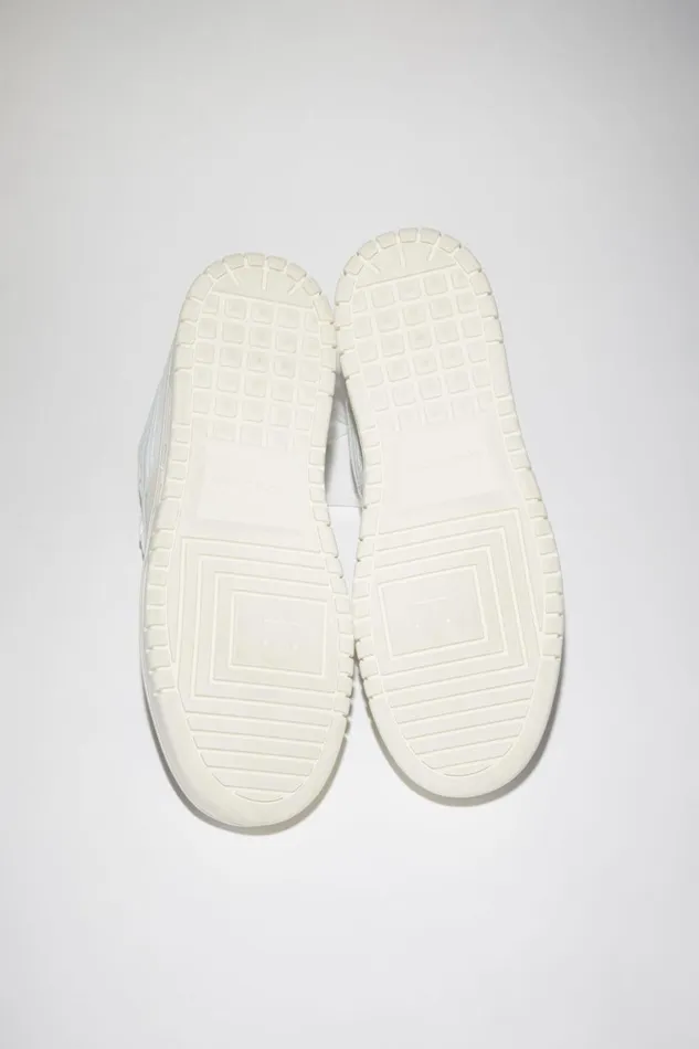 Men Low Top Leather Sneakers Whiteoff White Acne Studios Shoes