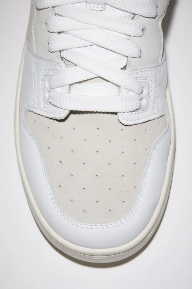 Men Low Top Leather Sneakers Whiteoff White Acne Studios Shoes