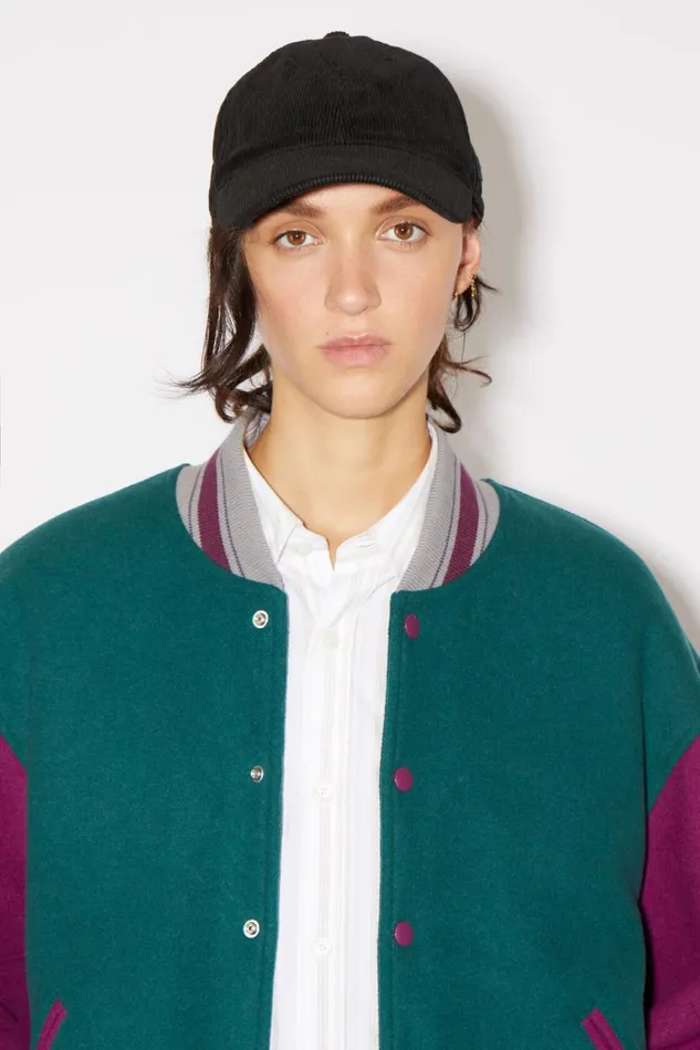 Men Micro Face Patch Cap Black Acne Studios Hats