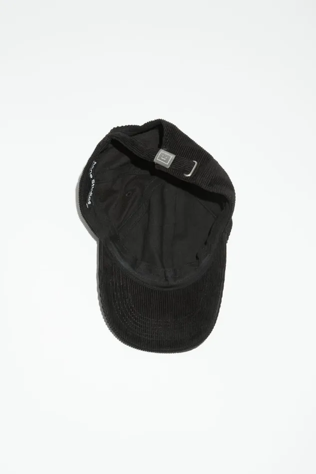 Men Micro Face Patch Cap Black Acne Studios Hats
