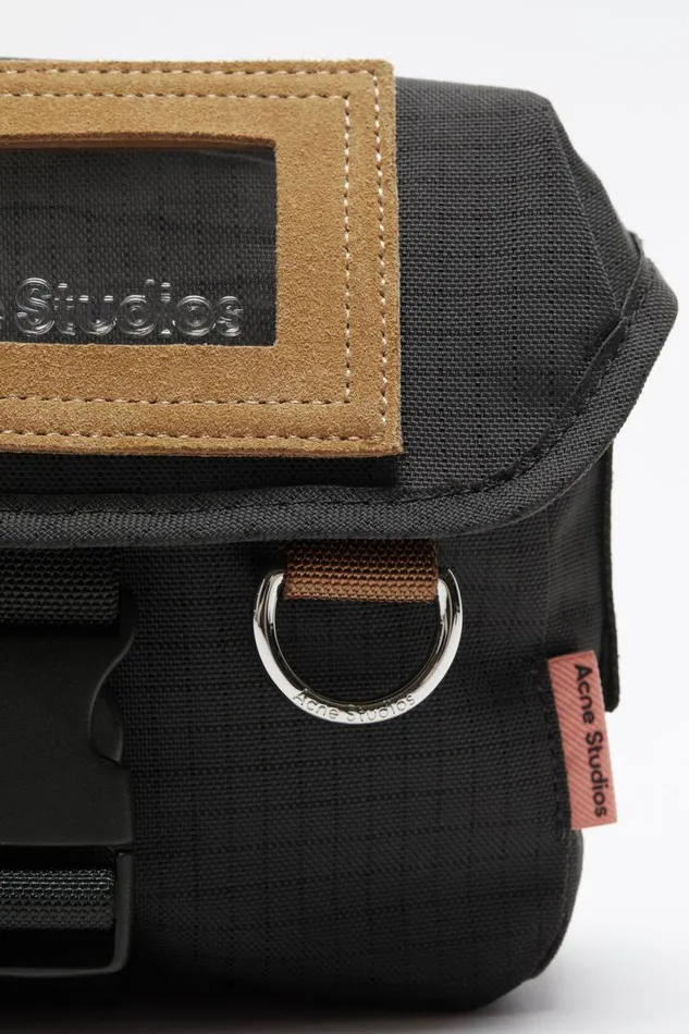 Men Mini Messenger Bag Black Acne Studios Bags