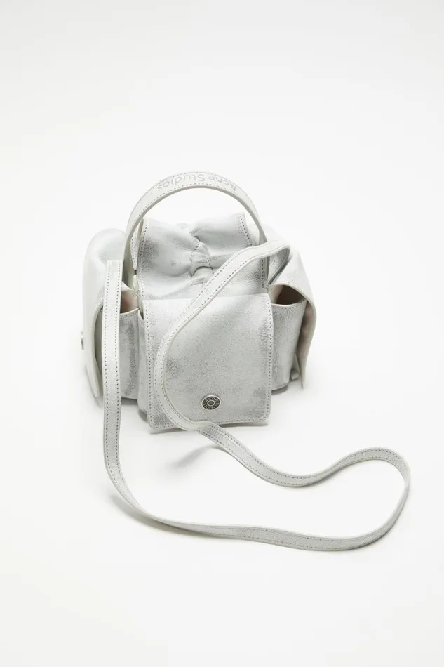 Men Multipocket Mini Bag Whitegrey Acne Studios Bags