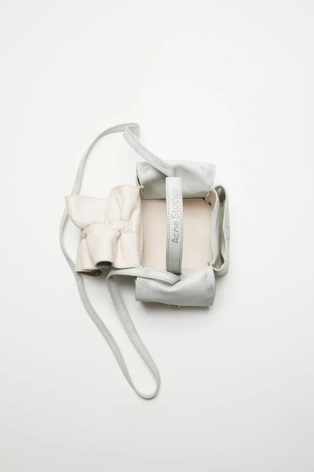 Men Multipocket Mini Bag Whitegrey Acne Studios Bags