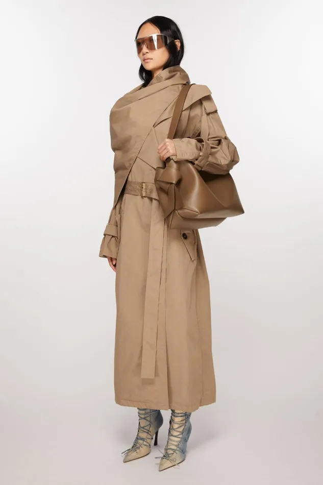 Men Musubi Midi Tote Camel Brown Acne Studios Bags