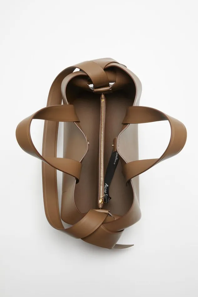 Men Musubi Midi Tote Camel Brown Acne Studios Bags