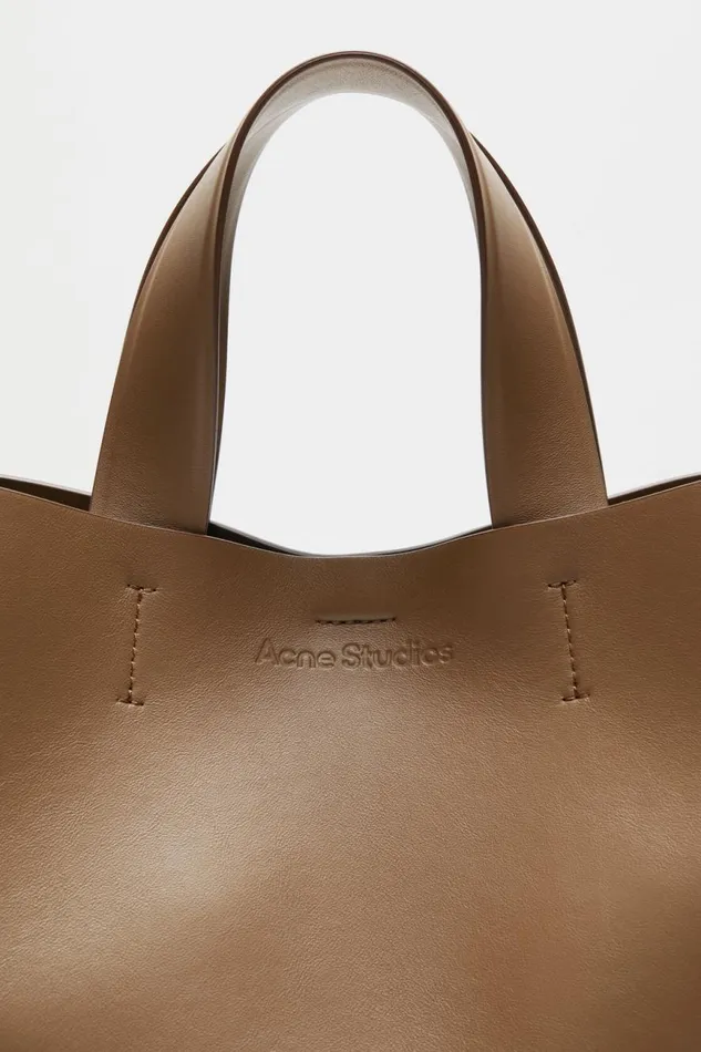 Men Musubi Midi Tote Camel Brown Acne Studios Bags