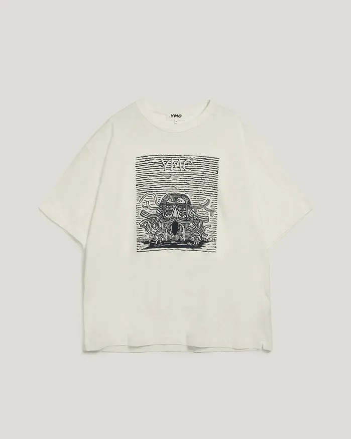 Men Mystery Machine Graphic TShirt White YMC Tops and TShirts