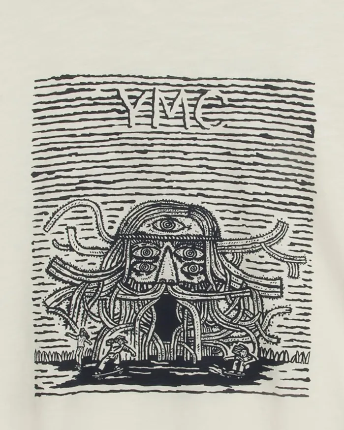 Men Mystery Machine Graphic TShirt White YMC Tops and TShirts