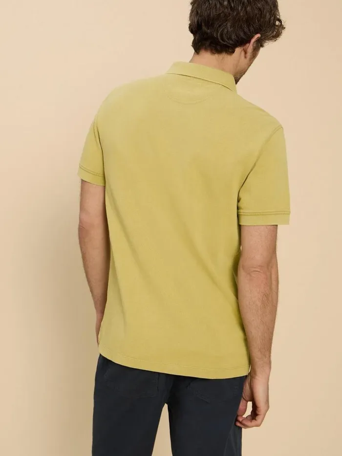 Men POLO SHIRTS White Stuff Utility Polo Bright Green Men POLO SHIRTS White Stuff Utility Polo Bright Green