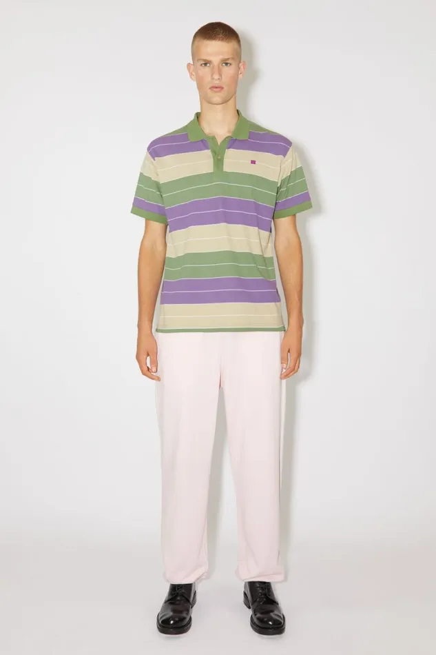 Men Polo Tshirt 8211 Regular Fit Purplegreen Acne Studios Tshirts