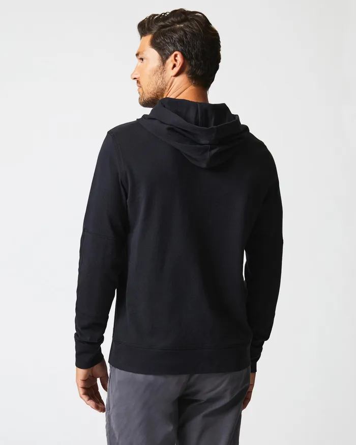 Men Practice Hoodie Black Billy Reid Sweaters and Sweatshirts