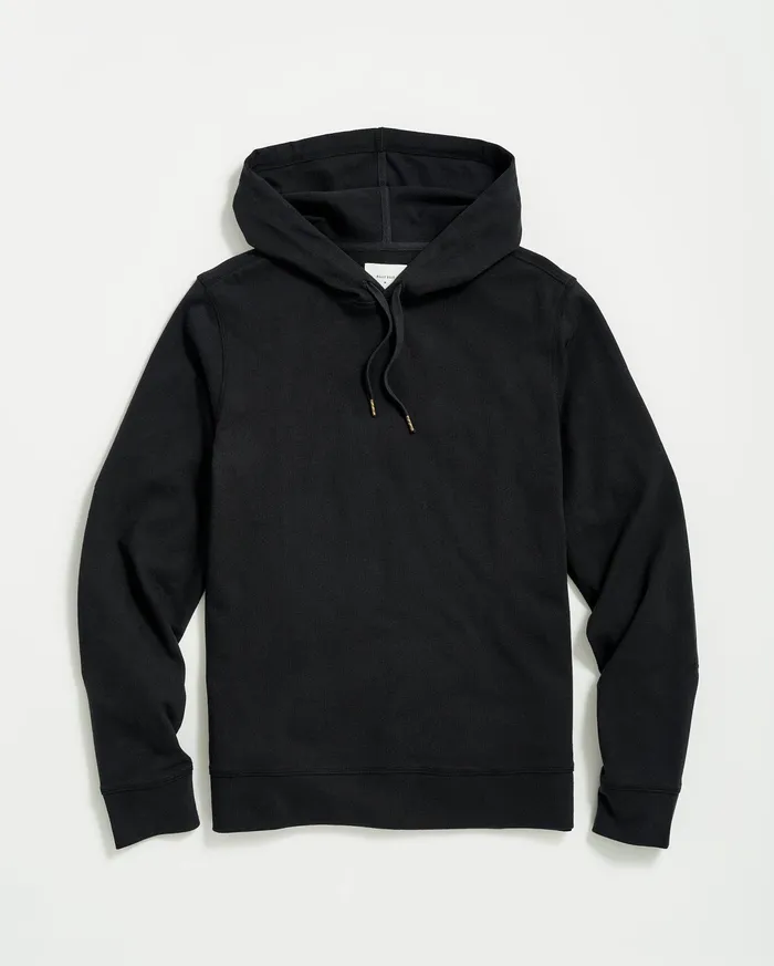 Men Practice Hoodie Black Billy Reid Sweaters and Sweatshirts