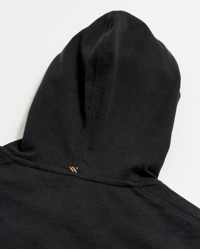 Men Practice Hoodie Black Billy Reid Sweaters and Sweatshirts