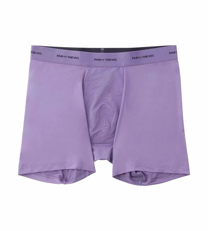 Men Quick Dry Action Blend Boxer Briefs Lavender Underwear 3 Pack Pair Of Thieves Boxer Briefs