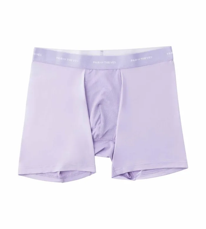 Men Quick Dry Action Blend Boxer Briefs Lavender Underwear 3 Pack Pair Of Thieves Boxer Briefs