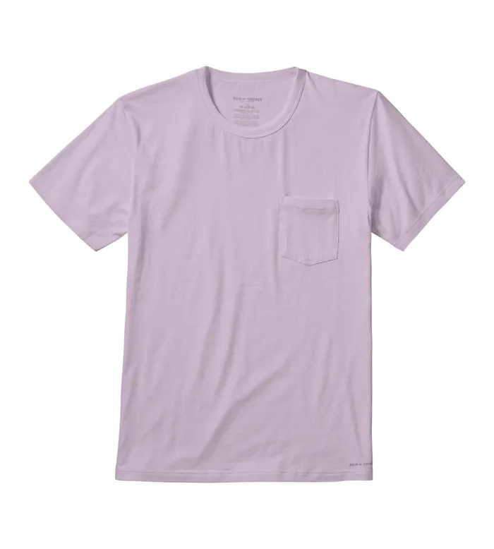 Men Ready For Everything Pocket Crew Neck Tee Dusty Lavender Shirt 1 Pack Pair Of Thieves Classic Fit Tees