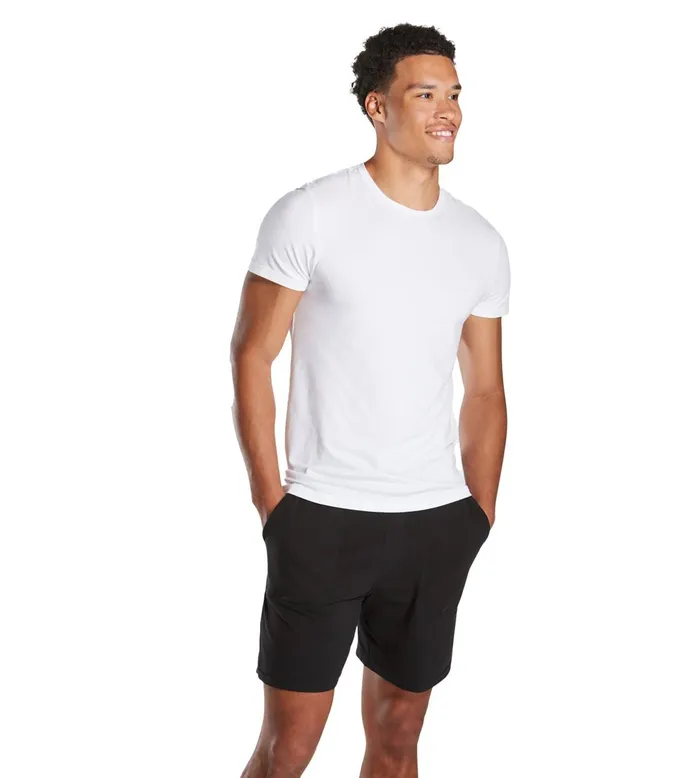 Men Ready For Everything Supersoft Crew Neck Undershirt White Shirt 2 Pack Pair Of Thieves Crew Necks