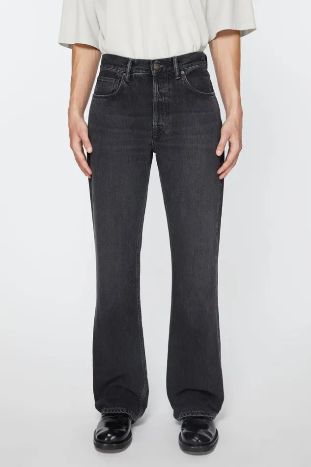 Men Regular Fit Jeans 8211 1992M Black Acne Studios Jeans