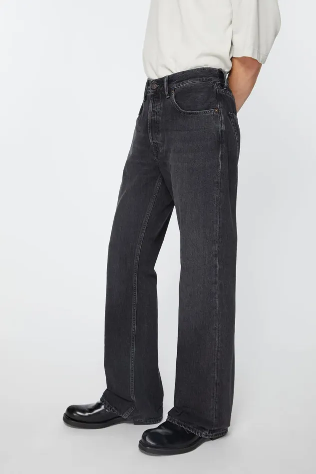 Men Regular Fit Jeans 8211 1992M Black Acne Studios Jeans