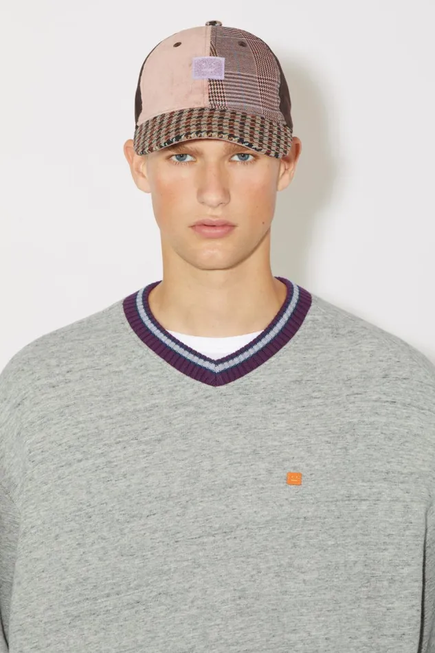 Men Relaxed Fit Jumper Marble Grey Melange Acne Studios Sweatshirts