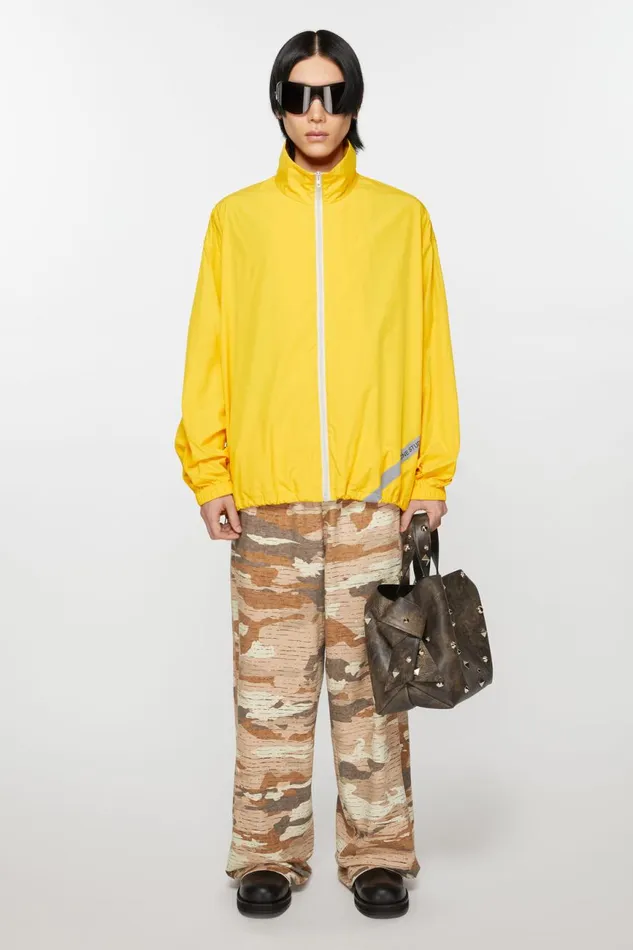 Men Ripstop Jacket Yellow Acne Studios Outerwear
