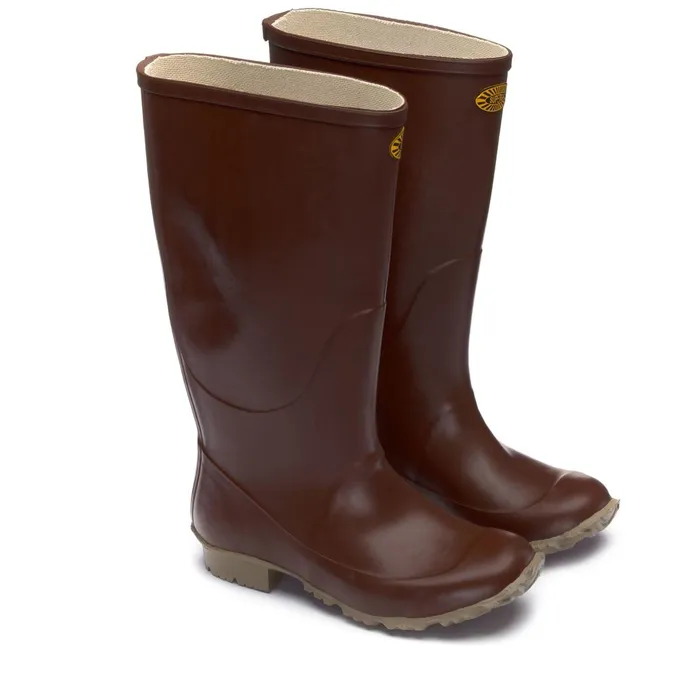 Men Rubber Boots Unisex 7266GINOCCHIO PADUS High Cut BROWN Superga Gumboots