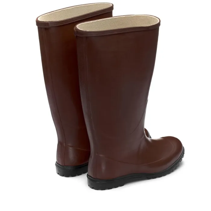 Men Rubber Boots Unisex 7324GINOCCHIO ALPINA High Cut BROWN Superga Gumboots