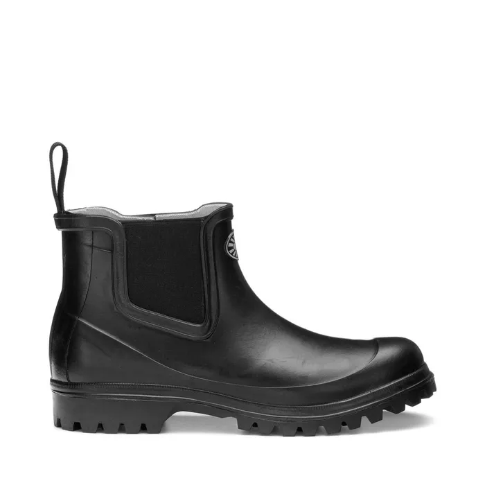 Men Rubber Boots Unisex 798 RUBBER BOOTS Mid Cut TOTAL BLACK Superga Gumboots
