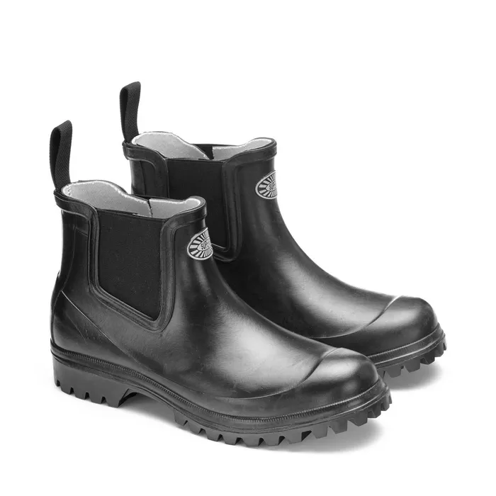 Men Rubber Boots Unisex 798 RUBBER BOOTS Mid Cut TOTAL BLACK Superga Gumboots